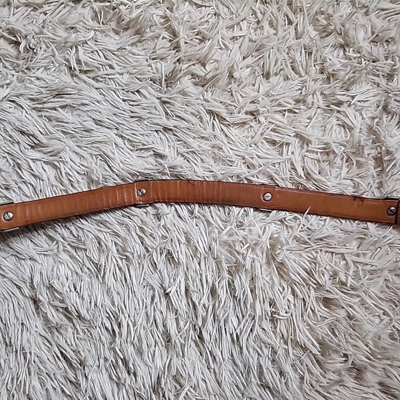 Vintage Brighton Leather & Hair Waist Belt Brown Black Red Green - Picture 12 of 13